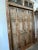 Antique Rustic Carved Exterior Teak Double Hinged Doors, Colonial Plantation Architecture For Sale - Image 12 of 13