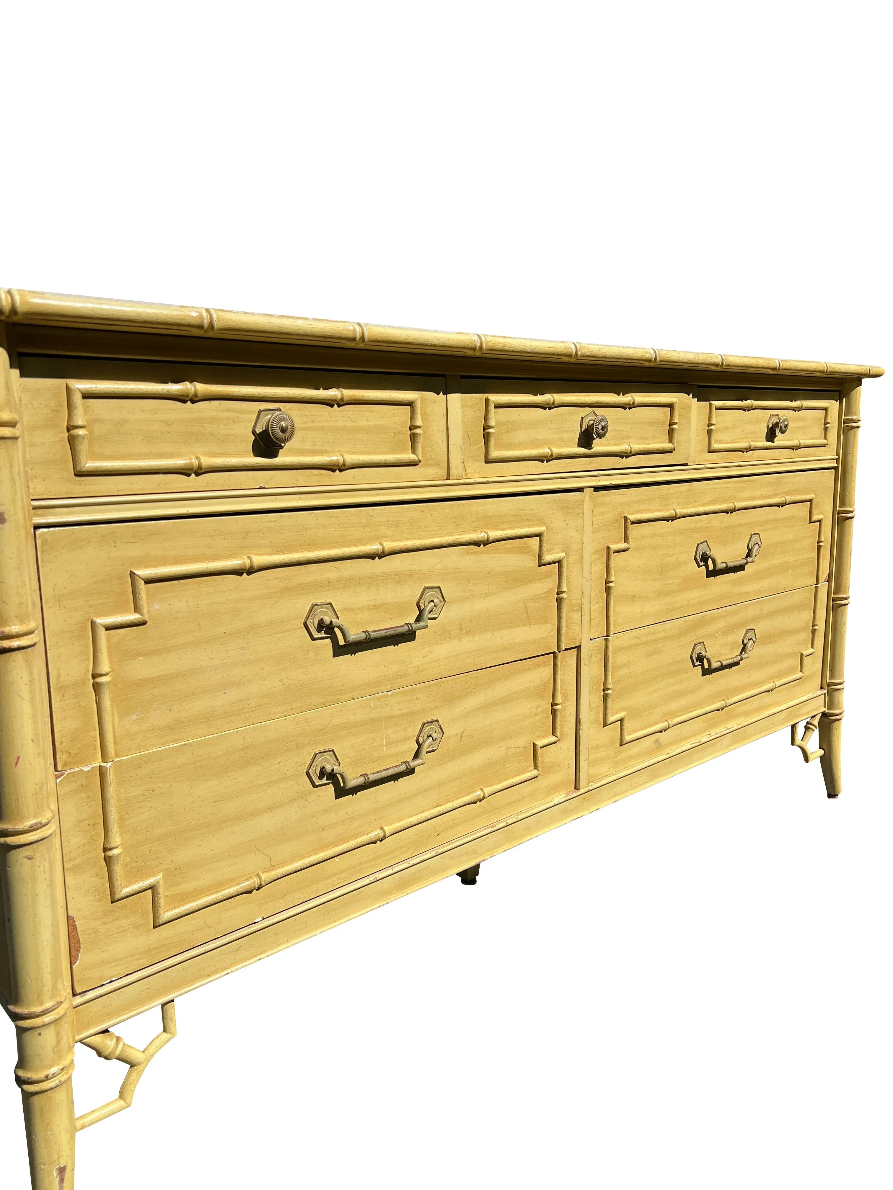bamboo dresser Faux Bamboo Dresser — Blue Ocean Traders main image 0