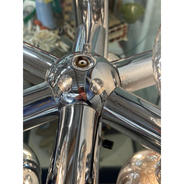 1970s Sonneman Chrome Mirrored Globe Floor Lamp For Sale - Image 13 of 18