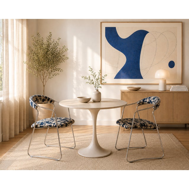 1980s Vintage Space Age Chairs in Chrome, 1980s, Set of 2 For Sale - Image 5 of 7
