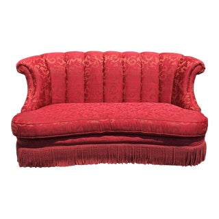 Late 20th Century Curved Schnadig Sofa For Sale