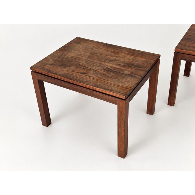 Brown Side Tables in Rosewood, Denmark, 1960s, Set of 2 For Sale - Image 8 of 18