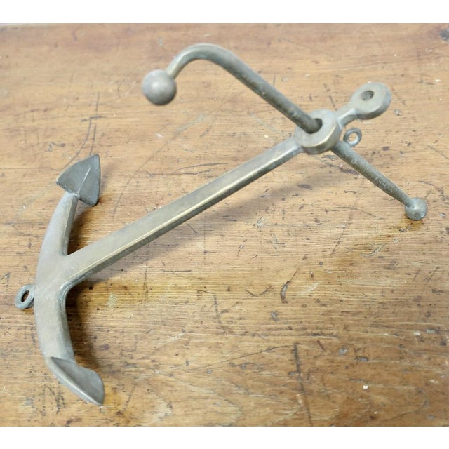 Bronze Yacht Anchor Desk Ornament, 1890s For Sale - Image 3 of 8