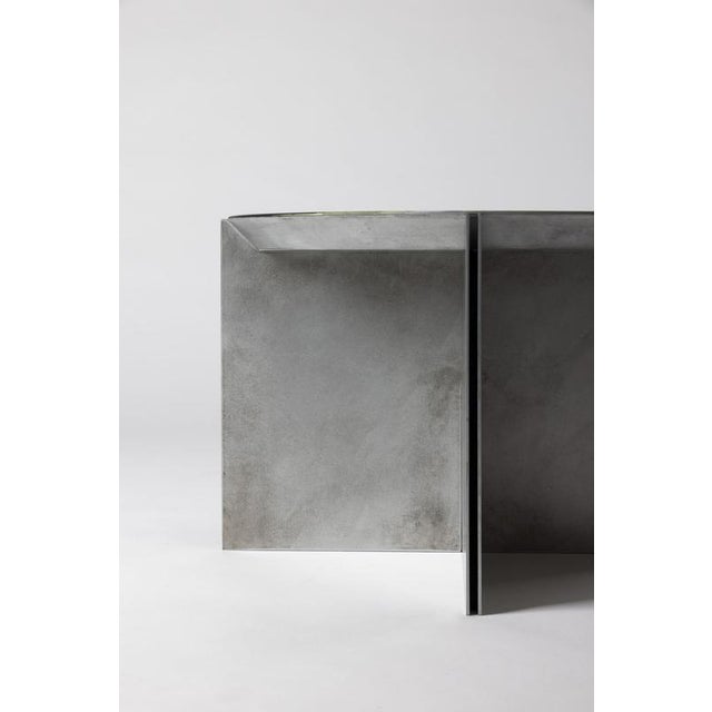 Not Yet Made - Made To Order H4 Hand Decorated Metal & Aluminium Side Table by Studio Nyx For Sale - Image 5 of 16