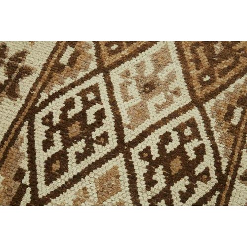 Beige Bohemian Runner Rug For Sale - Image 5 of 7