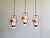 Scandinavian Pendant Lights in White Opaline and Copper Metal, 1960s, Set of 3 For Sale - Image 9 of 18