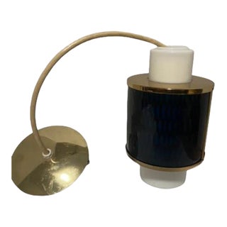 Mid Century Modern Moe Honeycomb Pendent Light / Blue For Sale