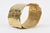 Robert Lee Morris Vintage Hand Hammered Gold Plated Cuff Bracelet For Sale - Image 4 of 10