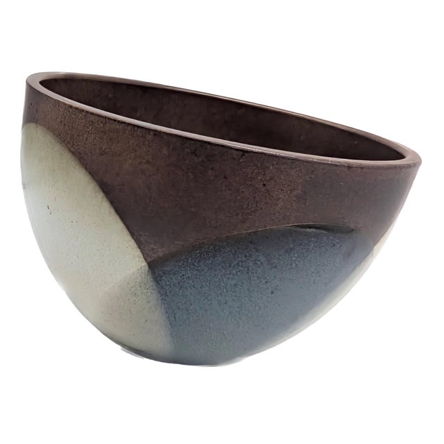 1970s Pottery Craft Glazed Stoneware Bowl For Sale In Miami - Image 6 of 11
