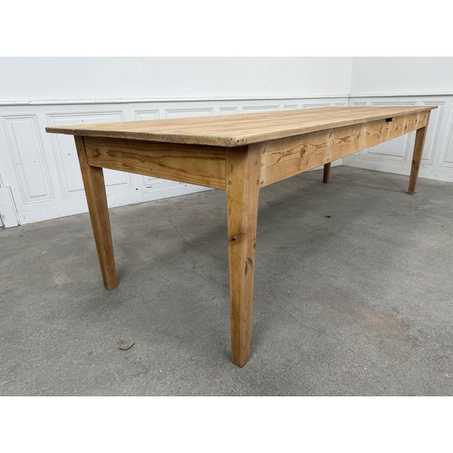 Large Fir Table, 1940s For Sale - Image 3 of 9