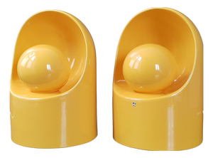 Vintage Ceramic SC3 Lamps by Marcello Cuneo for Gabbianelli, 1960, Set of 2