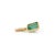 Metal Octagon Cut Emerald Bezel Set Fine Charm Pendant 14k Gold Jewelry For Sale - Image 7 of 18