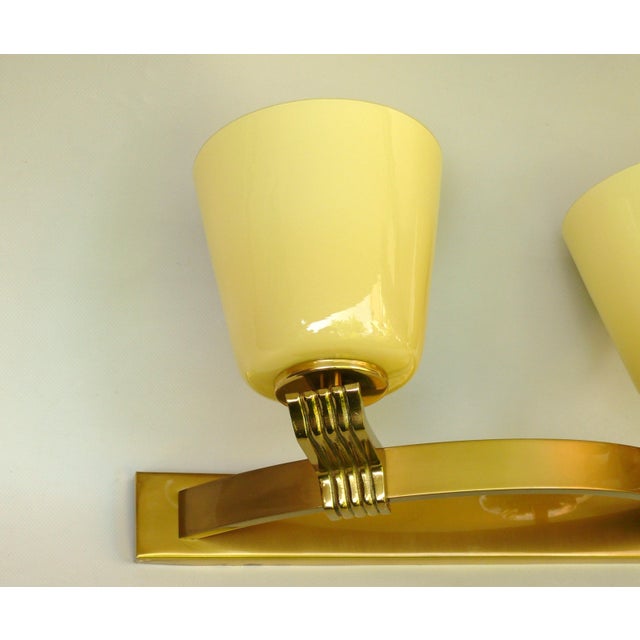 Large Art Deco Wall Lamp in Brass, 1930s For Sale - Image 13 of 18