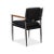 Mid-Century Modern Black Leather Armchair For Sale - Image 4 of 12