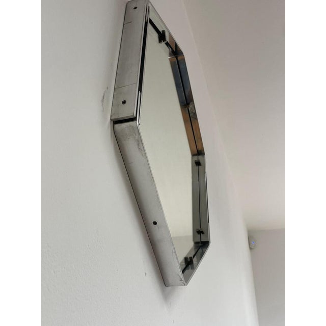 Hexagonal Aluminium Mirror, 1970s For Sale - Image 3 of 17