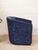 Mid 20th Century Mid 20th Century Blue Chenille Swivel Chair For Sale - Image 5 of 9