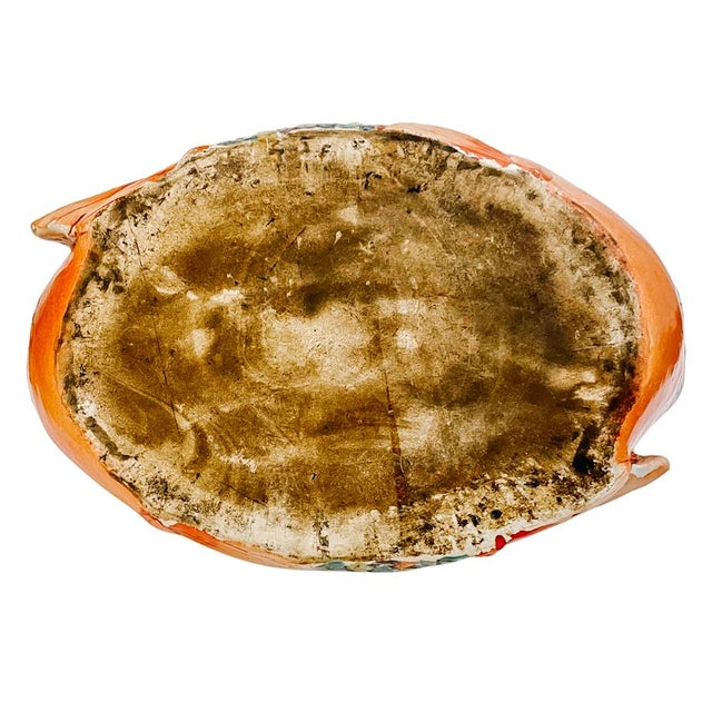 Ceramic Mid 20th Century Chinese Hand-Painted Famille Rose Two Head Koi Fish Form Tureen For Sale - Image 7 of 8