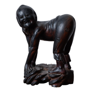 A Japanese Carved Root Yōkai Figure, Meiji Period