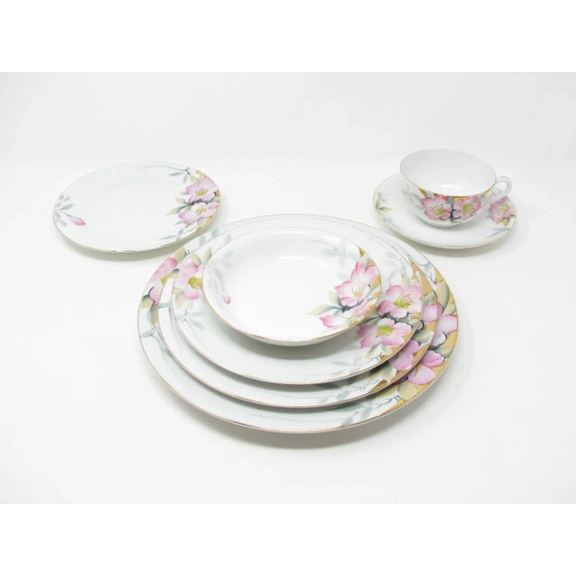 Vintage Noritake Azalea Porcelain Dinnerware Service for 18 With Floral Design - 126 Pieces For Sale - Image 13 of 13
