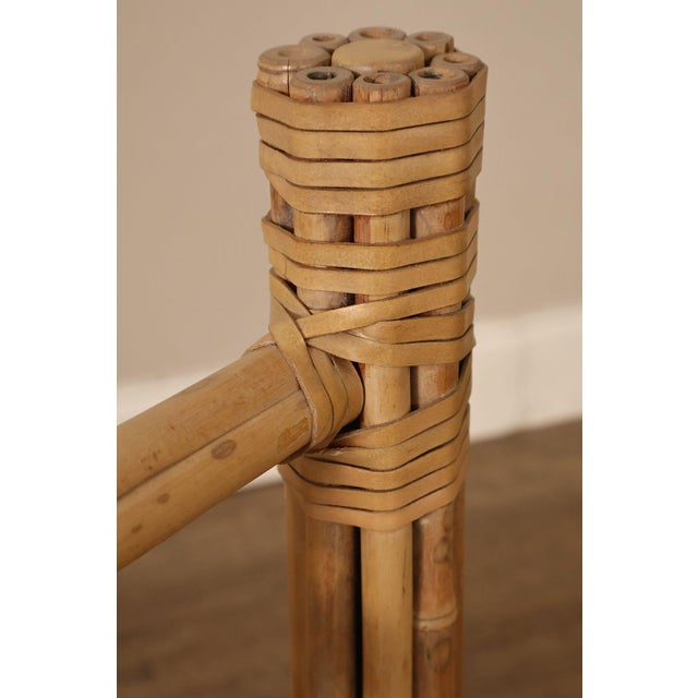 McGuire Bamboo Rattan Table Base For Sale - Image 10 of 17
