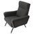 Mid-Century Modern Reclining Lounge Chair in Gray Fabric, Italy, 1950 For Sale - Image 9 of 9