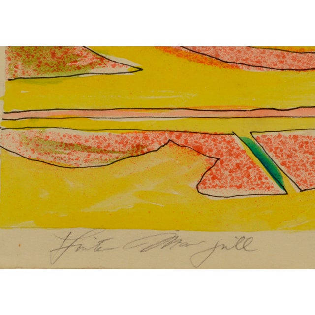 Anita Margrill Expressionism Domus Series Watercolor on Paper 1985 For Sale - Image 4 of 5