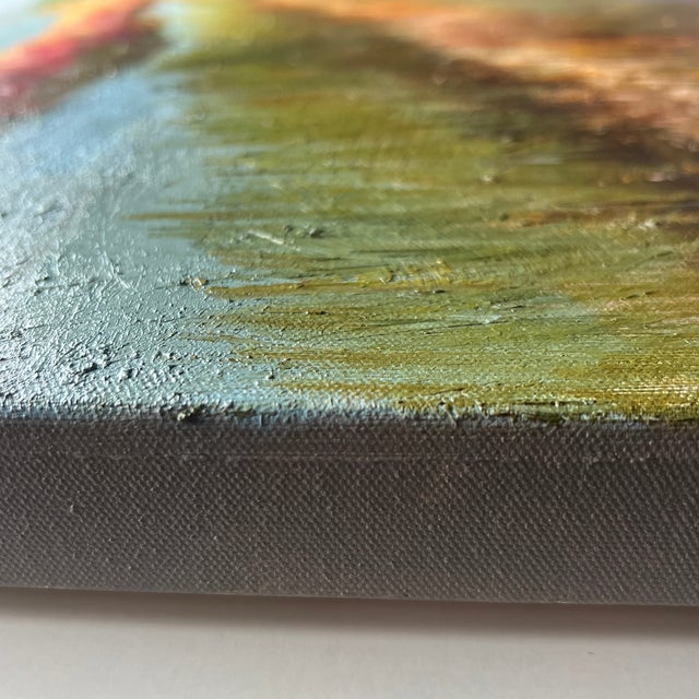 Textile Distant Island, Original Painting by Julia Lawing For Sale - Image 7 of 8