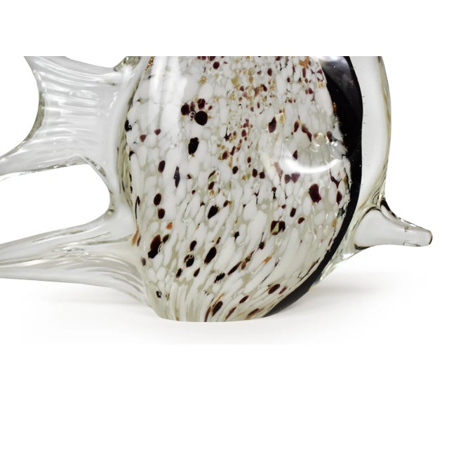 Vintage Large Hand-Blown Glass Art Fish Figurine For Sale - Image 4 of 7