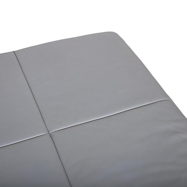DS-112 3-Seater Sofa and Ottomans in Grey Leather from de Sede, Set of 3 For Sale - Image 13 of 18