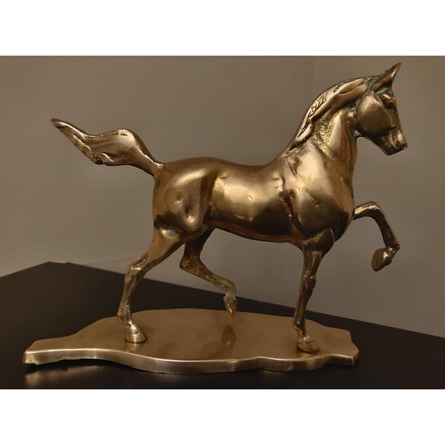 Vintage MidCentury Brass Prancing Horse Figurine Chairish