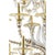 Murano Glass Chandelier with Gold Accents and Leaves by Simoeng For Sale - Image 4 of 8