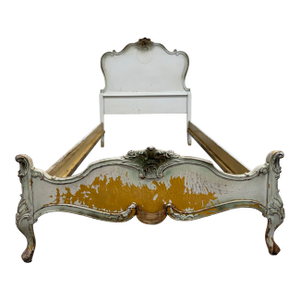 Vintage Twin Size Winnebago Manufacturing Co French Provincial Rococo Style Bed
