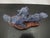 Chinese Carved Lapis Lazuli 2 Foo Dog Playing Figurine on Wood Stand For Sale - Image 10 of 12