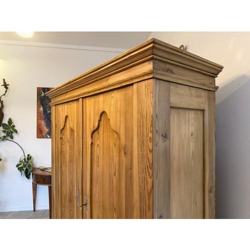 Brown Farmhouse Cabinet in Spruce Wood For Sale - Image 8 of 17