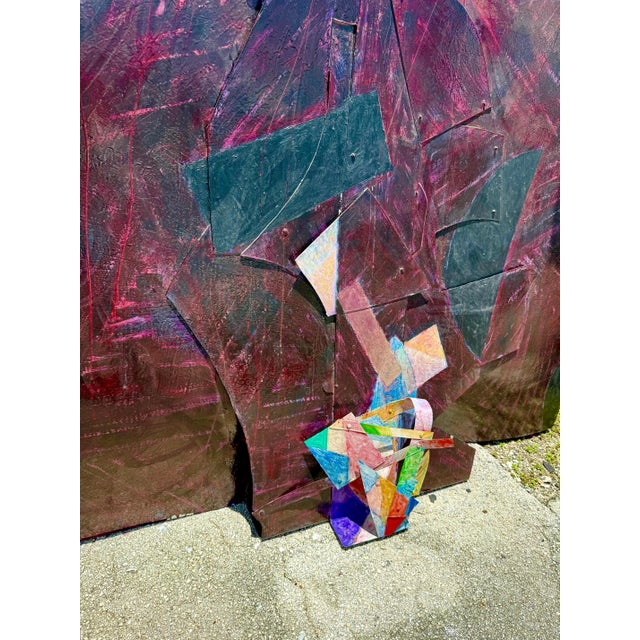 Tom Holland (American, b. 1936) Hopps fiberglass and aluminum with epoxy paint Mixed Media Wall Sculpture 1982, hand...