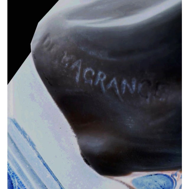 Art Nouveau Faience Woman Bust by Leon Noel Delagrange, 1889 For Sale - Image 17 of 18