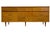 Vintage mid century modern long low dresser featuring a clean, linear silhouette and a warm wood tone. The piece offers a...