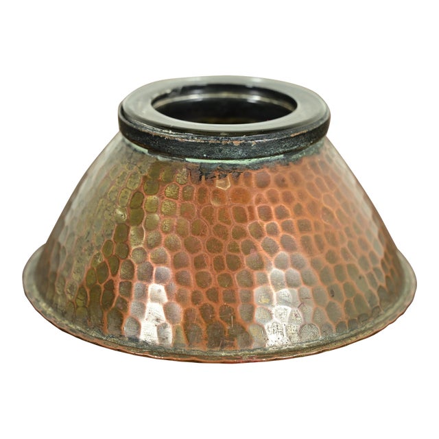 Roycroft Arts & Crafts Hammered Copper Inkwell For Sale