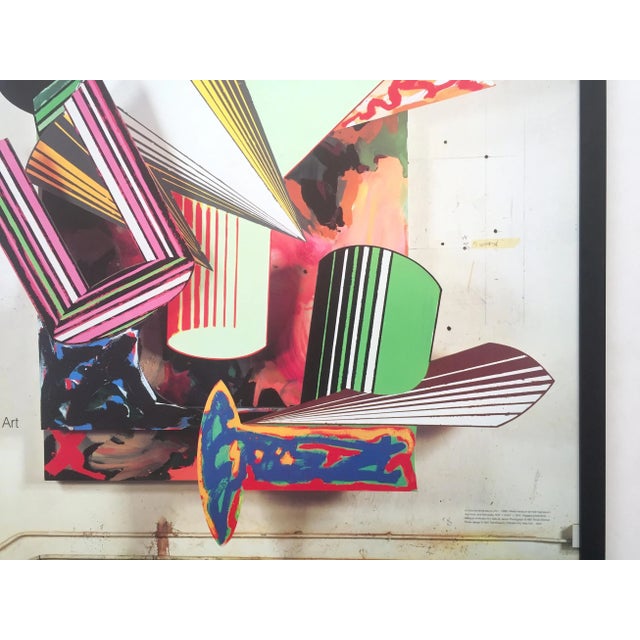 Frank Stella Vintage 1987 Lithograph Photo Print Framed Museum of Modern Art Collector's Exhibition Poster For Sale - Image 10 of 13