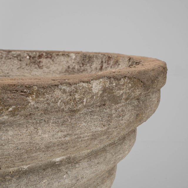 Mid 20th Century French Funnel-Shaped Concrete Planter For Sale - Image 17 of 18