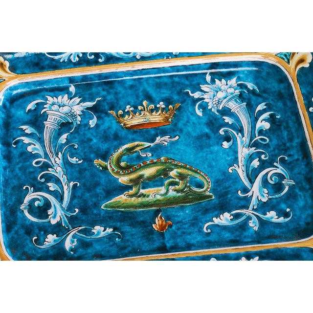 Renaissance Style Ulysse à Blois Dish in Earthenware, France, 19th Century For Sale - Image 3 of 12