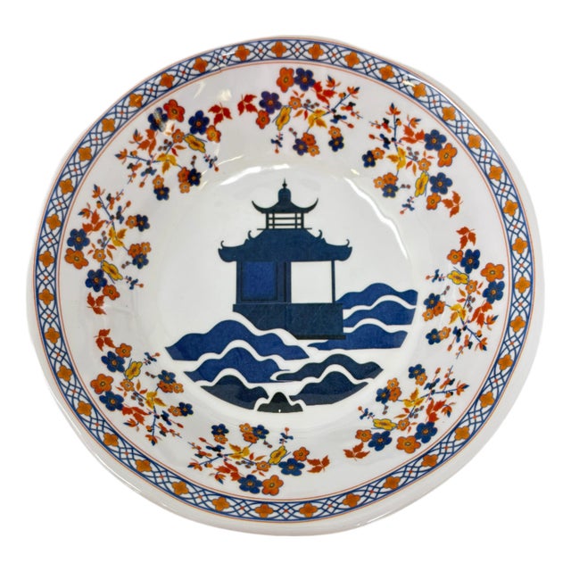 Blooming Sunset Pagoda Melamine Soup/Cereal Bowls, Set of 4 For Sale