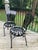 1950s Francois Carre Petite Fan Back Garden Chairs - Group of 6, Attributed For Sale In Atlanta - Image 6 of 12