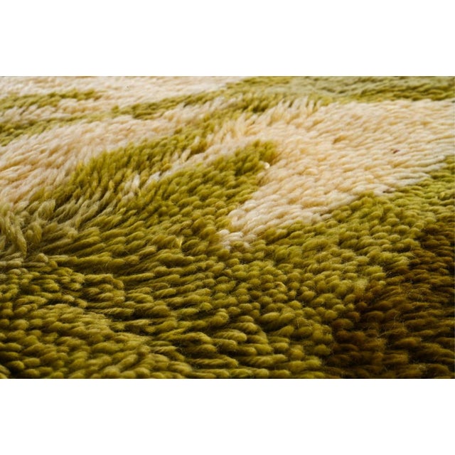Mid 20th Century Abstract Organic Modern Rya Wall Tapestry For Sale - Image 10 of 11