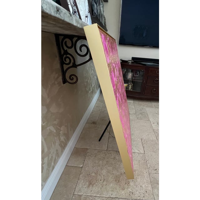 Coastal Pink Matrix - Framed - Designed by Cheryl P. Kohloff For Sale - Image 3 of 7