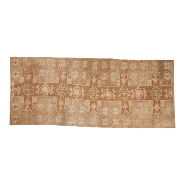 Vintage Distressed Kars Rug Runner - 3' x 7'1" For Sale