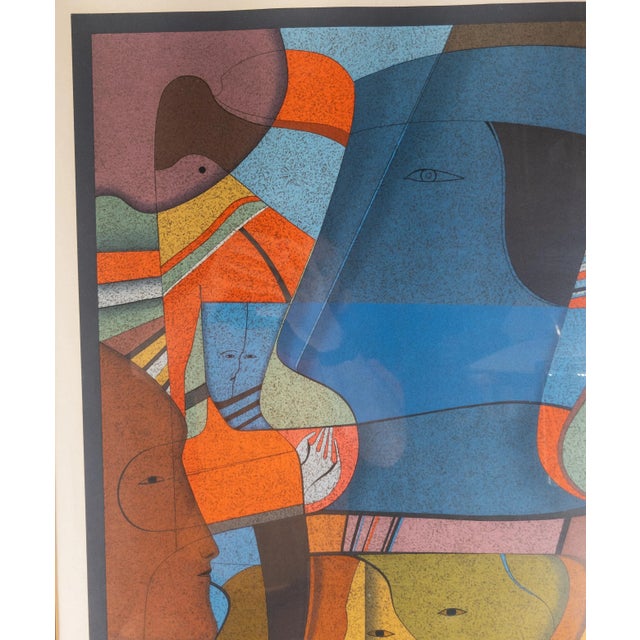 20th Century Cubist Modernist Lithograph Print by Mihail Chemiakin For Sale - Image 4 of 12