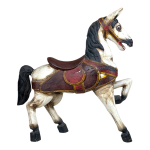 Vintage 24" Traditional Folk Art Hand Painted Carousel Horse