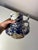 Ceramic Blue Speckled Carafe from Marei Keramik For Sale - Image 7 of 11