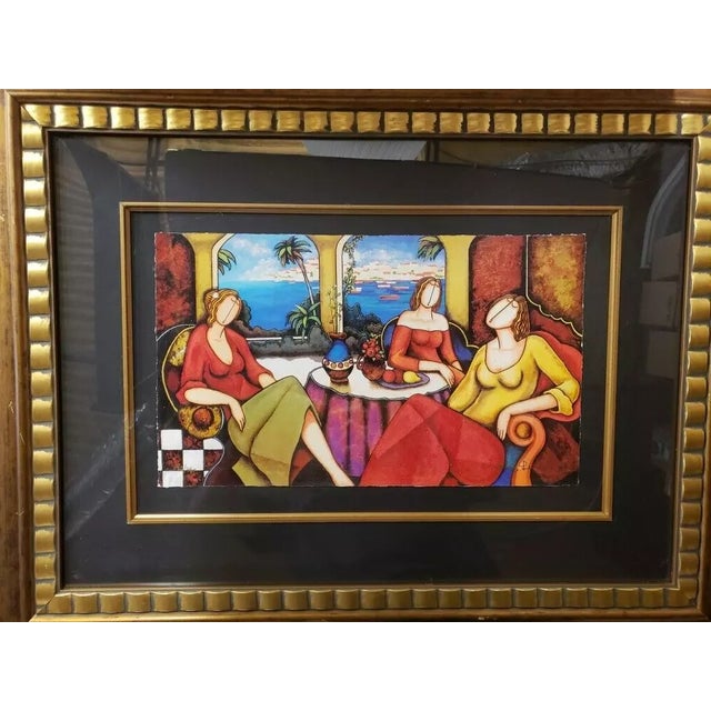 This is a Charles Lee Limited Edition #445/450 Print Signed "Lazy Afternoon" Framed & Matted. The frame measures 26 1/2"...